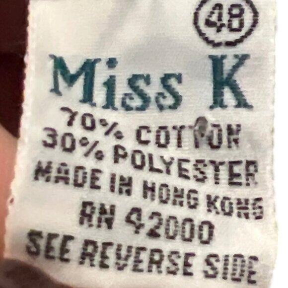 Vintage Miss K Floral Nightgown With Ruffle Hem & Peter Pan Collar - Picture 4 of 7